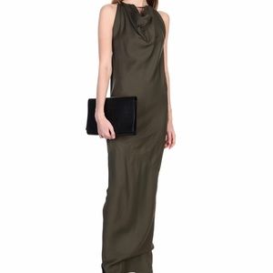 $$$$ AUTHENTIC RICK OWENS OLIVE GREEN GOWN DRESS 8